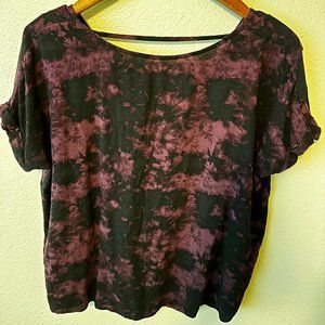 Boxy Purple and black Shirt